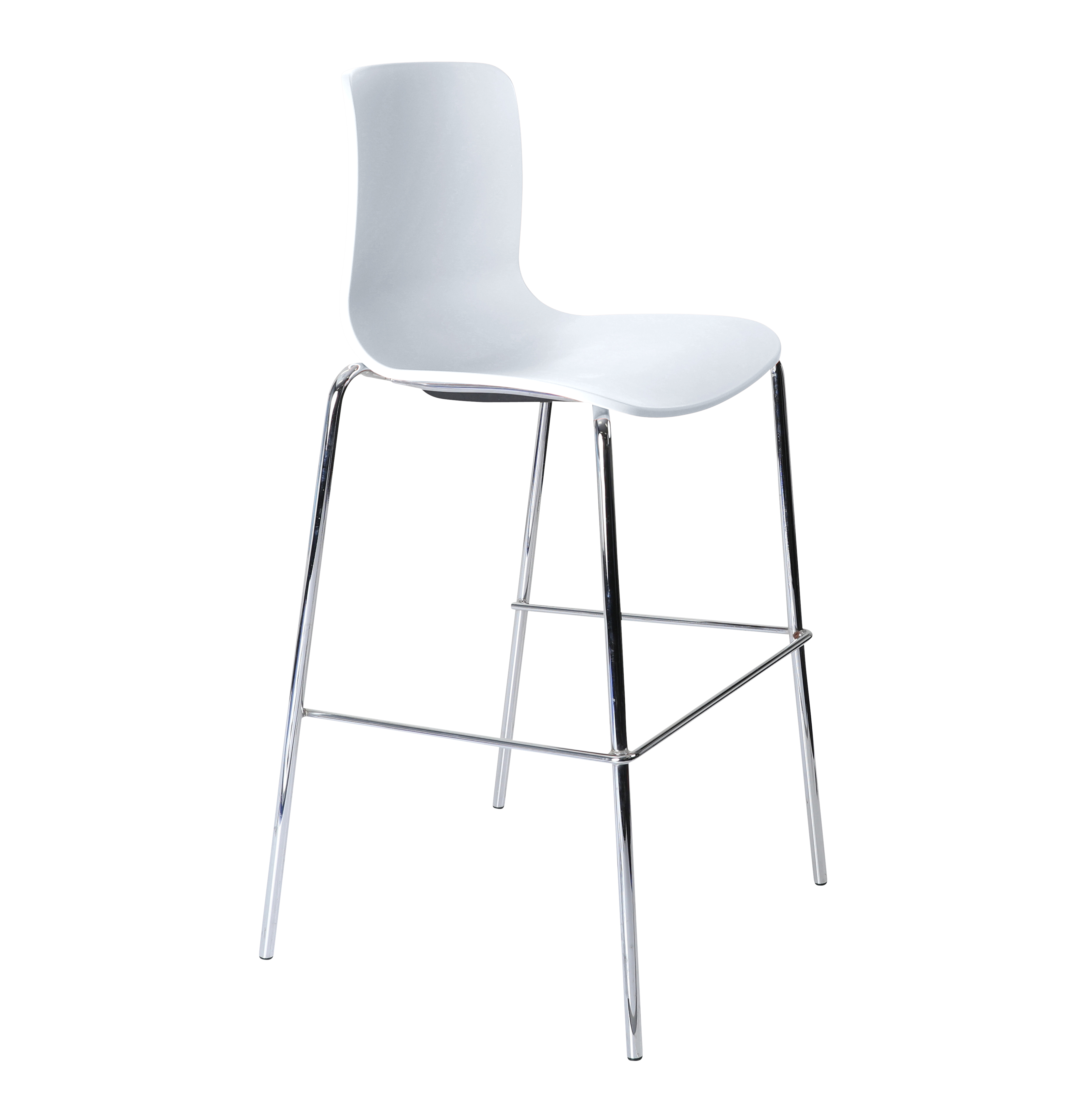 Acti Stool (White / 4-leg High Barstool)